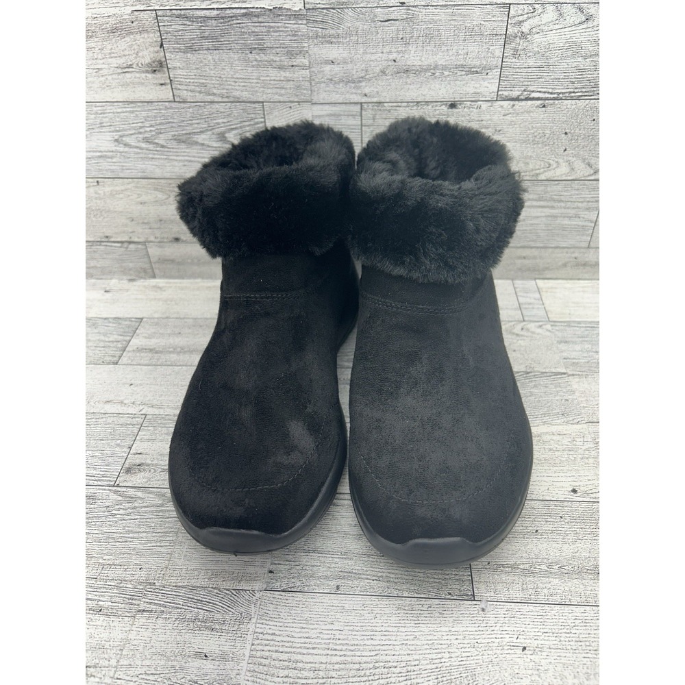 Skechers On The Go Gen 5 Goga Mat 144014W Black Suede‎ Ankle Boots Women Size 7W